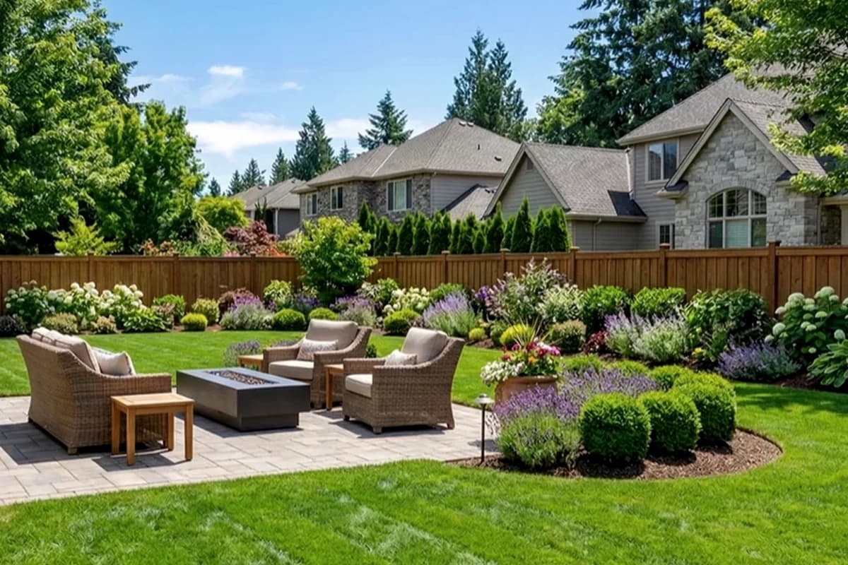 Detailed seasonal cleanup results in a Maryland front yard